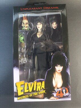 NECA ELVIRA Mistress of The Dark - Unpleasant Dreams 8" Action Figure Unopened
